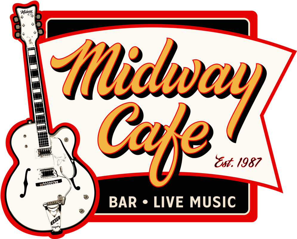 Midway Cafe Live Music Sign PNG