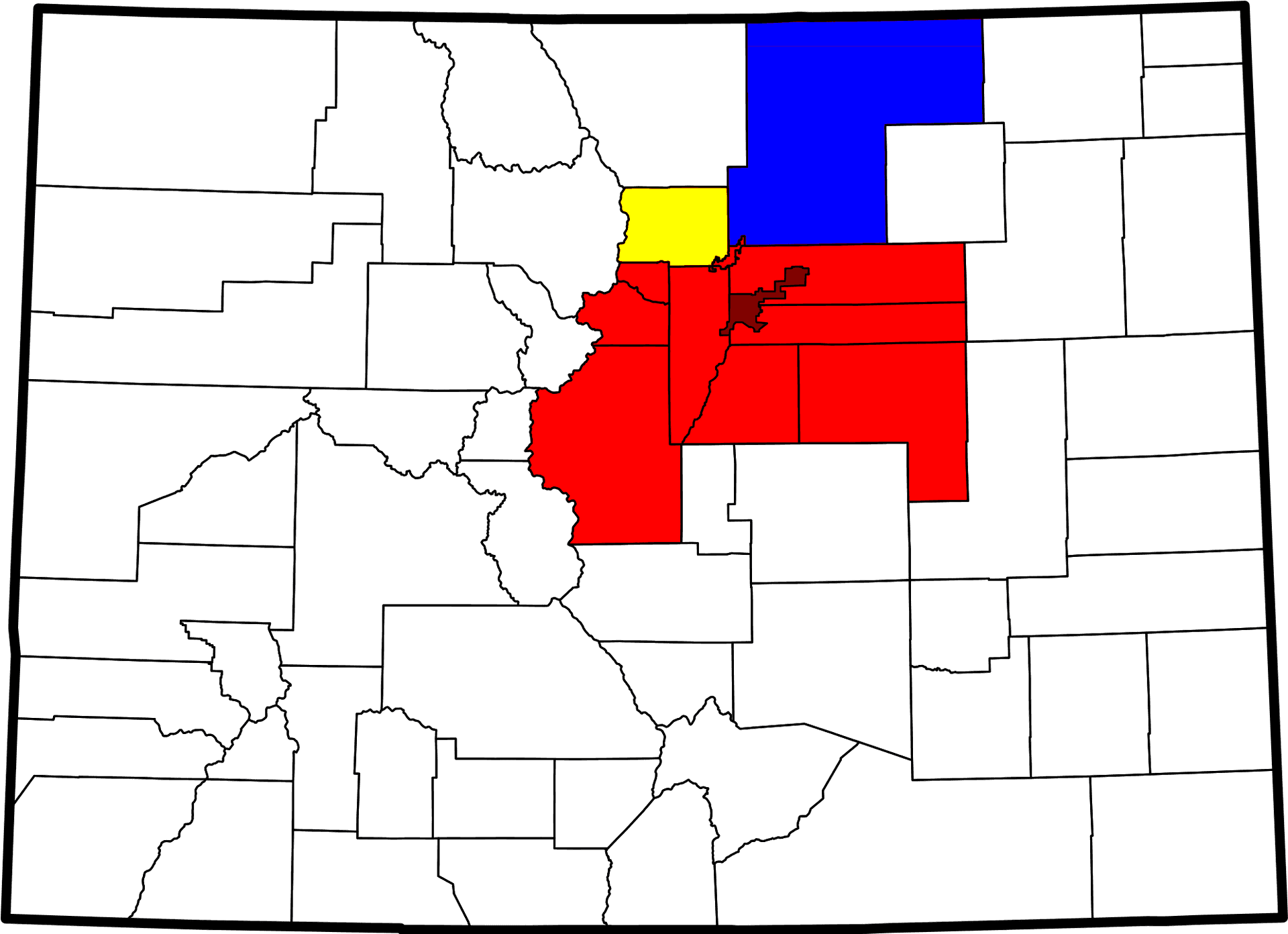 Midwest_ U S A_ Map_ Color_ Coded_ Regions PNG