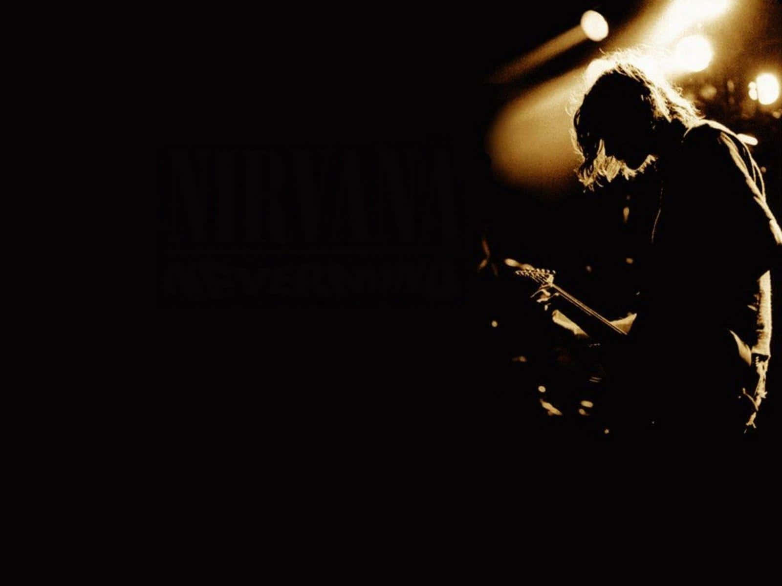 Miembrosde La Banda Nirvana Actuando En El Escenario