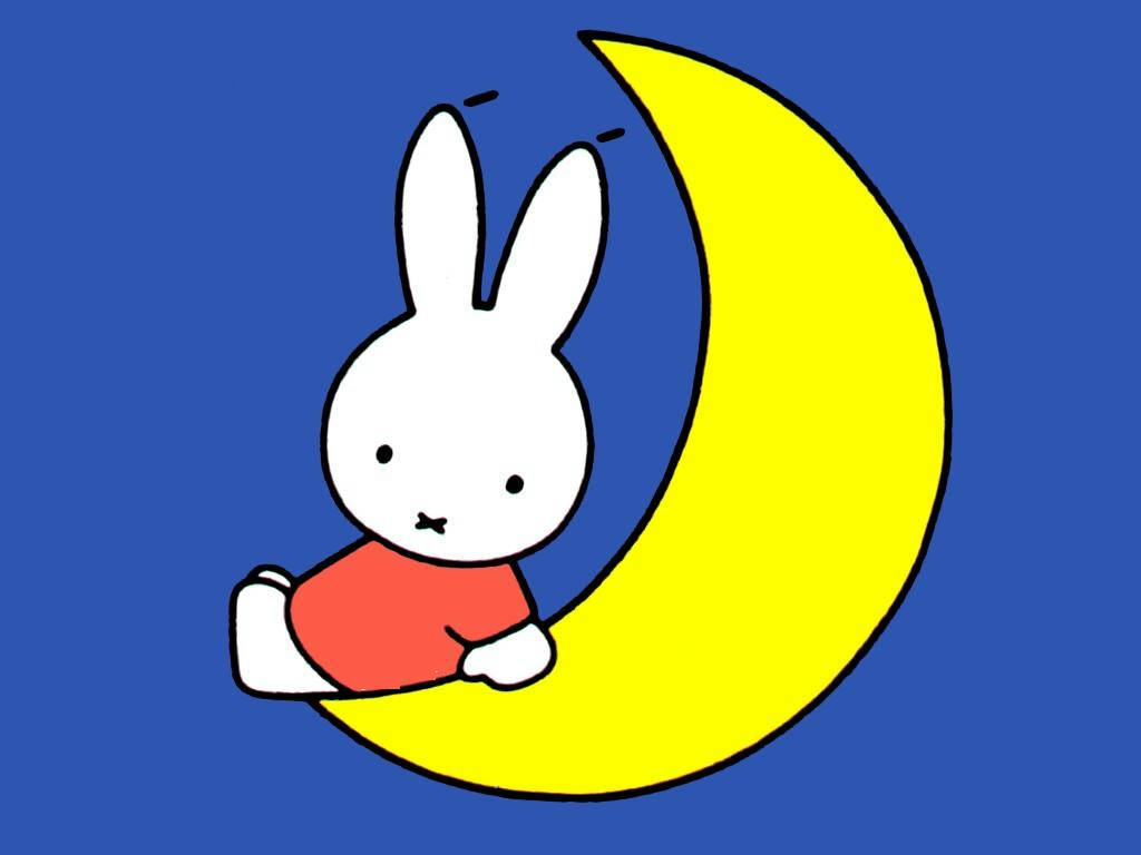 Miffy On The Moon Wallpaper