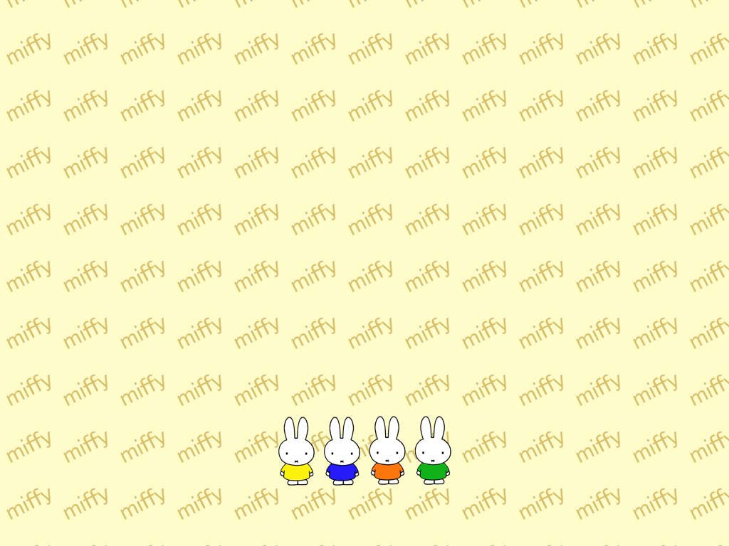 Miffy Typography Pattern Background