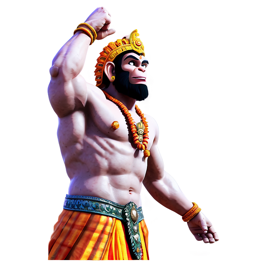 Download Mighty Hanuman Roar Png Cue52 | Wallpapers.com