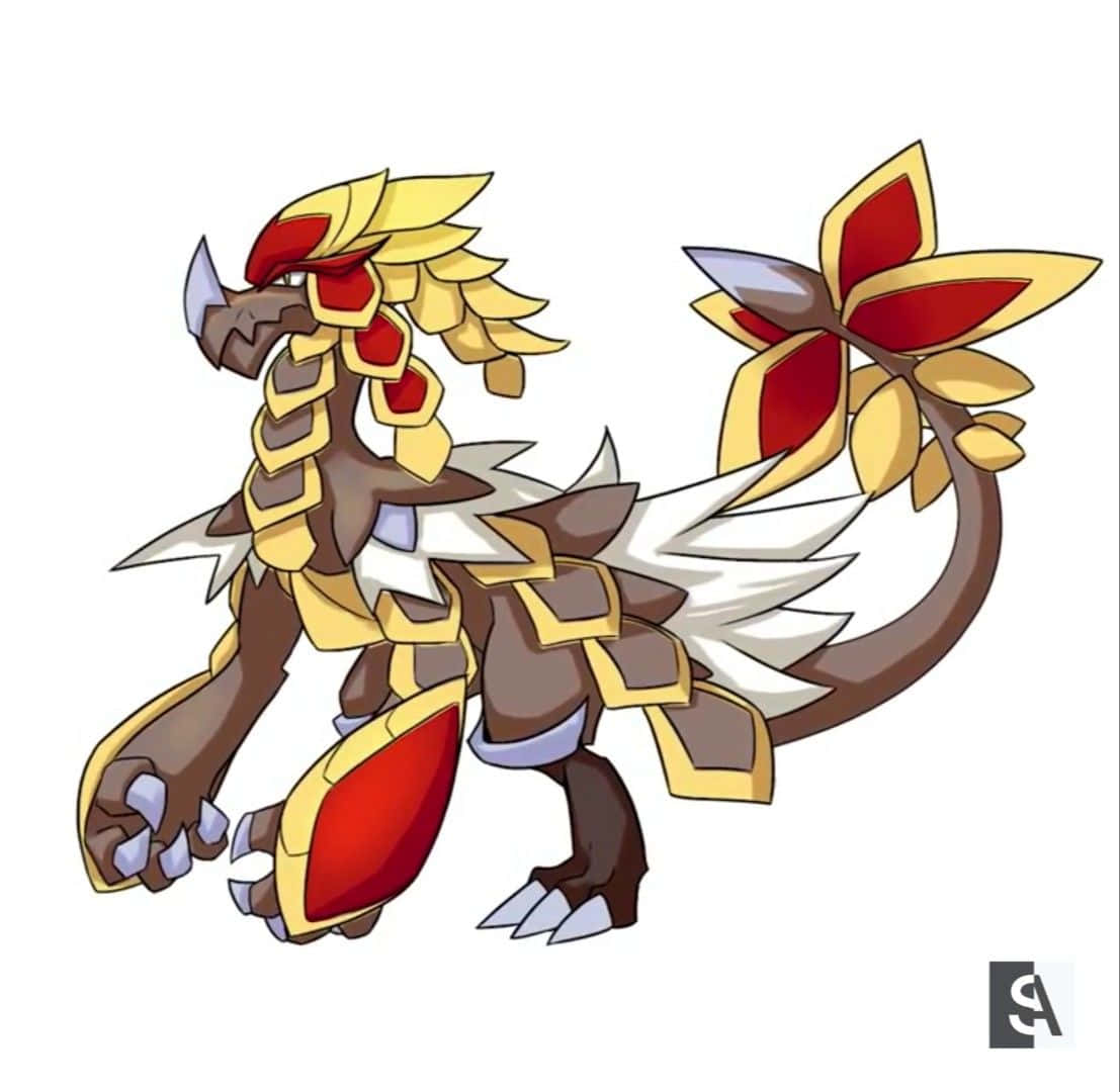 Mighty Kommo-o White Background Wallpaper