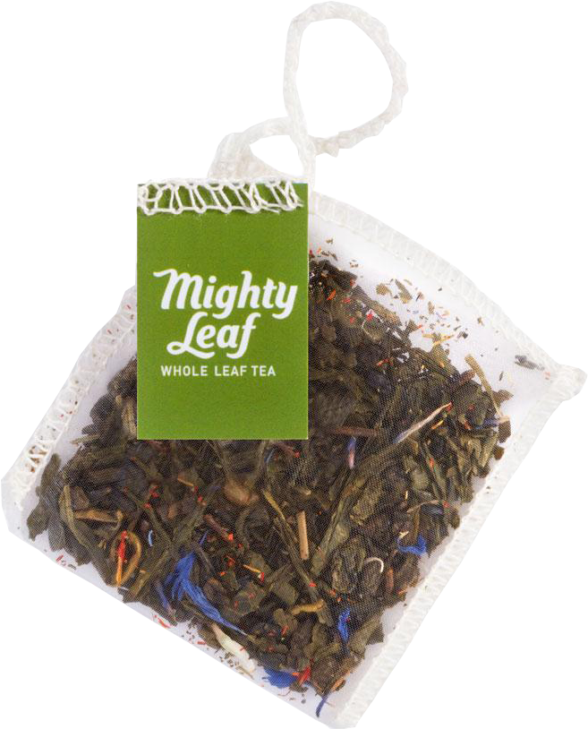 Mighty Leaf Whole Leaf Tea Bag PNG