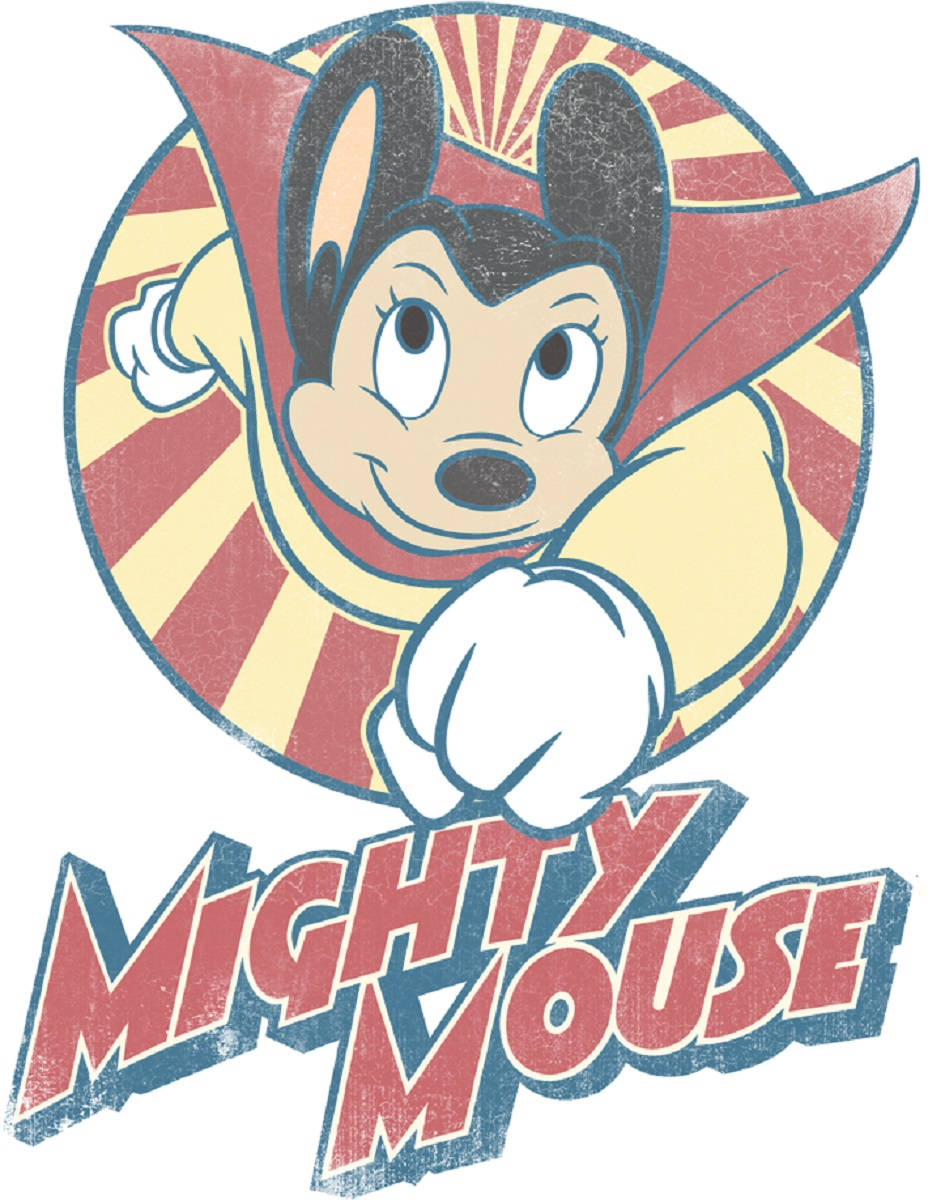 Mighty Mouse Cartoon Logo Wallpaper