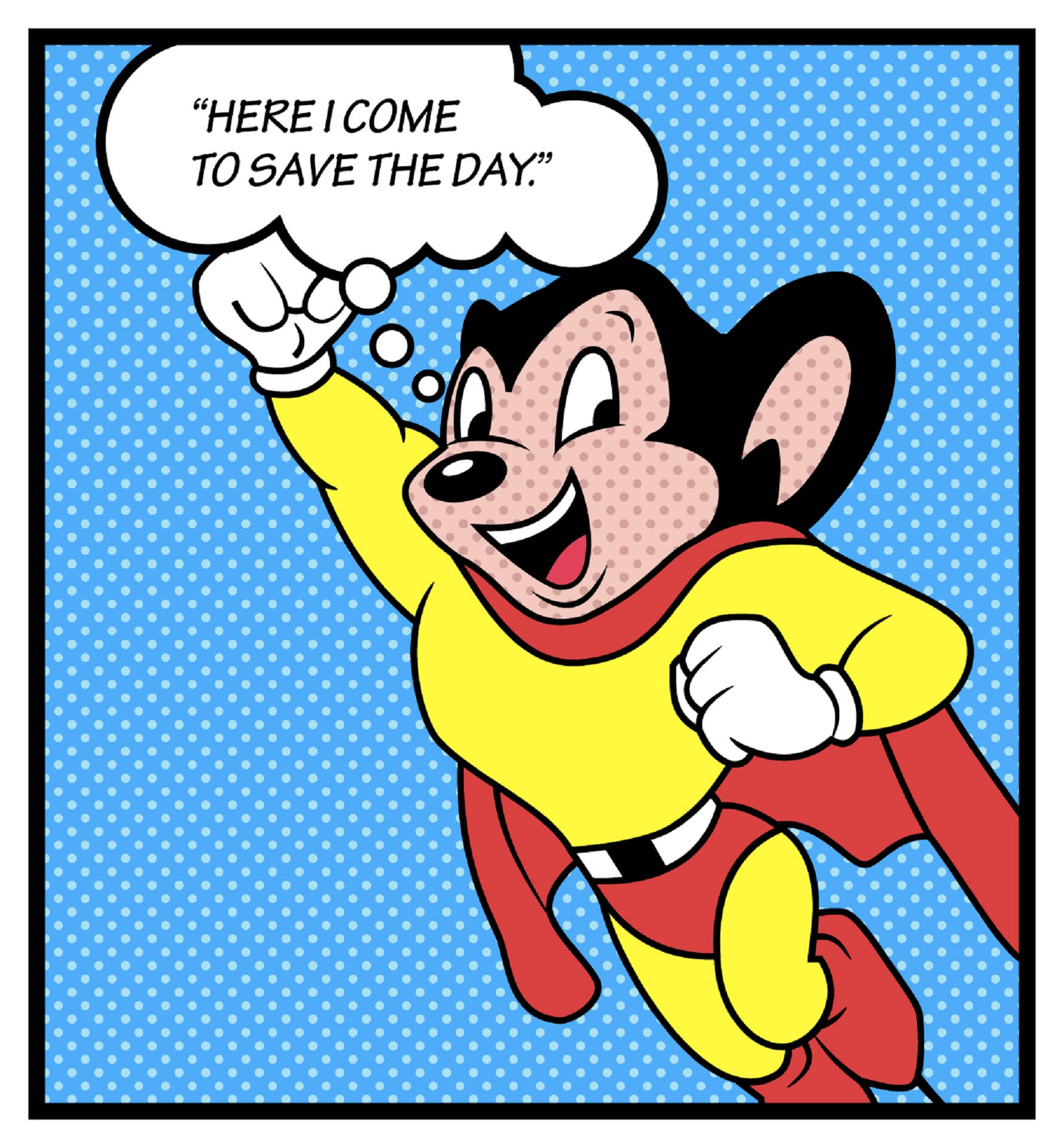 Históriasem Quadrinhos Do Ícone Super Mouse Papel de Parede
