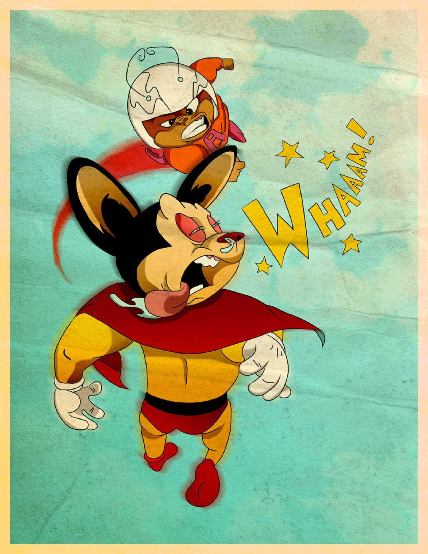 Mighty Mouse Vs Atom Ant Wallpaper