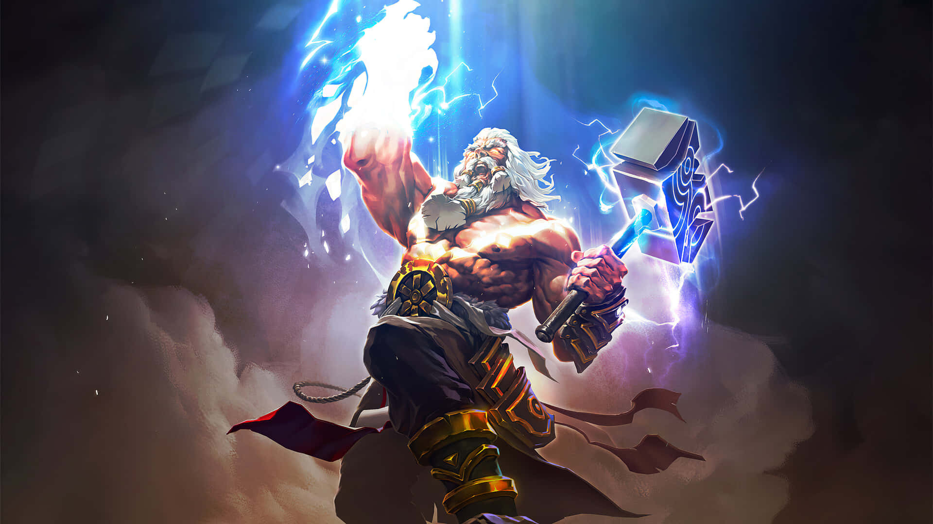 Mighty_ Odin_ Thunder_ God Wallpaper