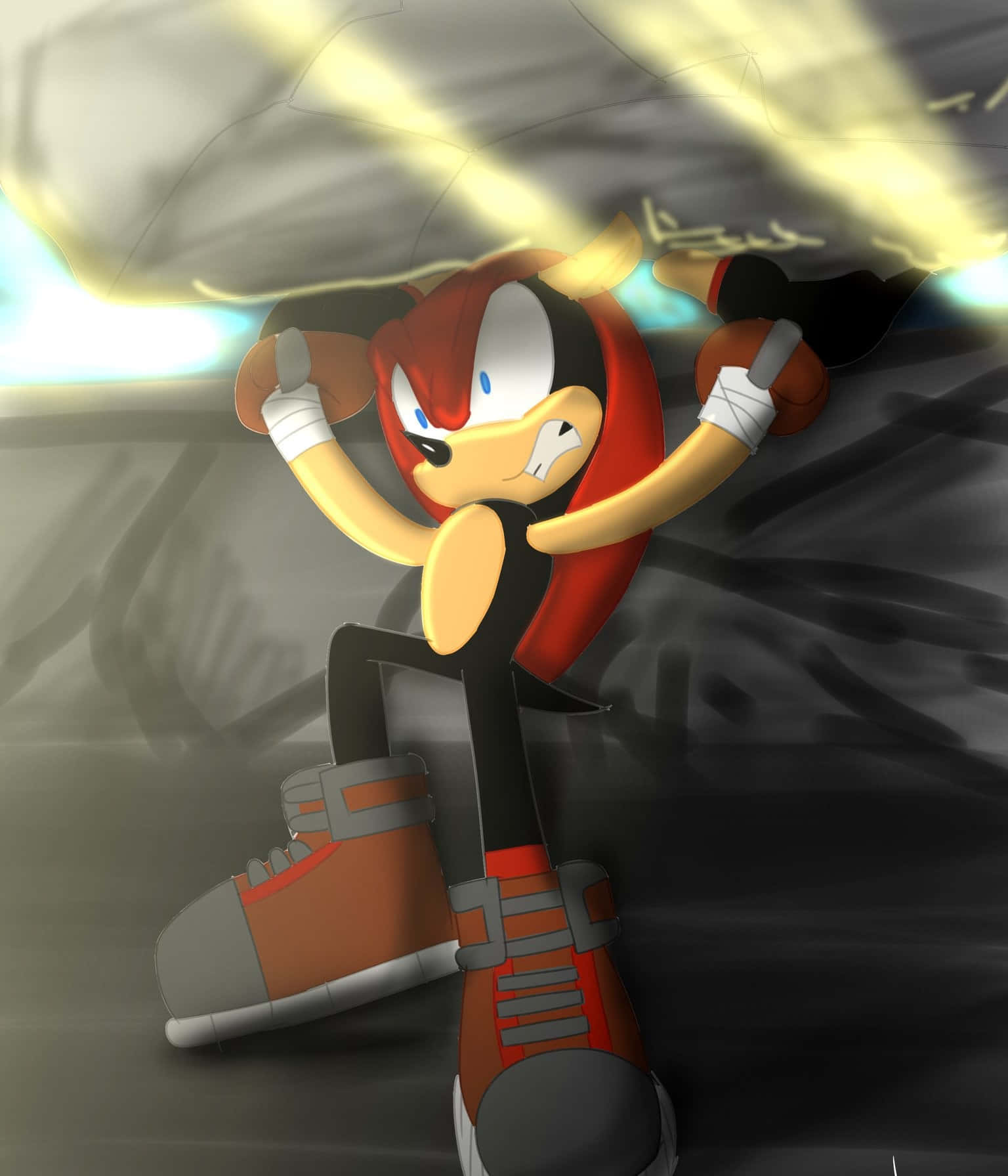 Fanart] Mighty the Armadillo, Mania Style! - 4K in comments. :  r/SonicTheHedgehog