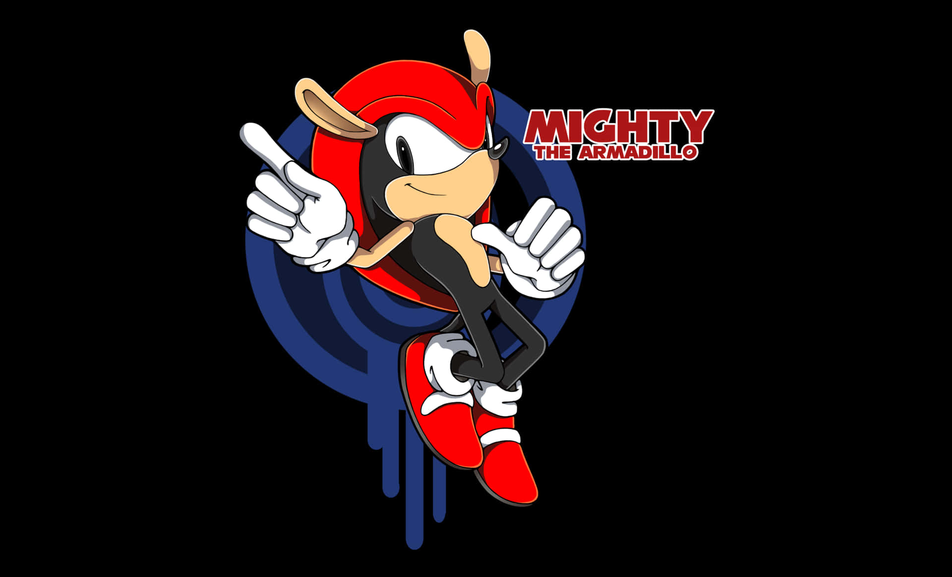 Download Mighty The Armadillo in Action Wallpaper