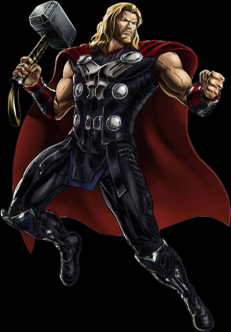 Mighty Thor With Mjolnir PNG