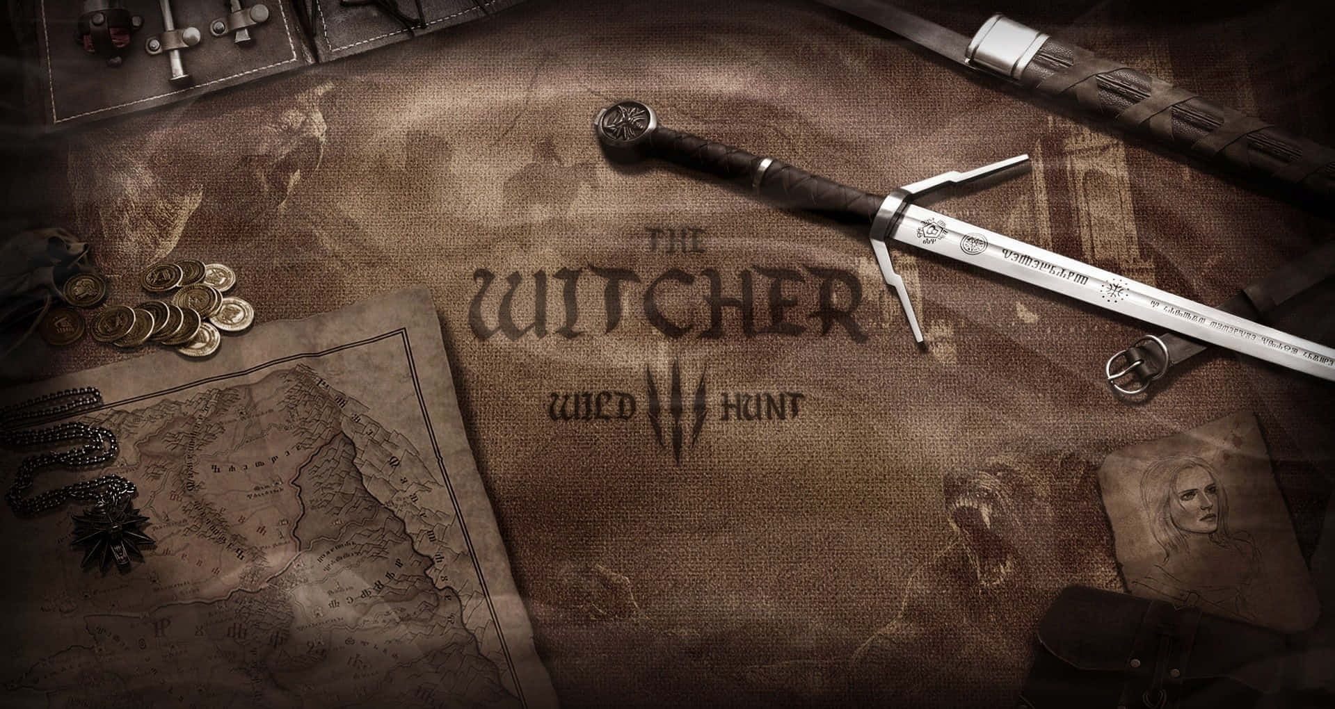"mighty Witcher Sword - Weapon Of Choice In The Witcher Universe" Wallpaper