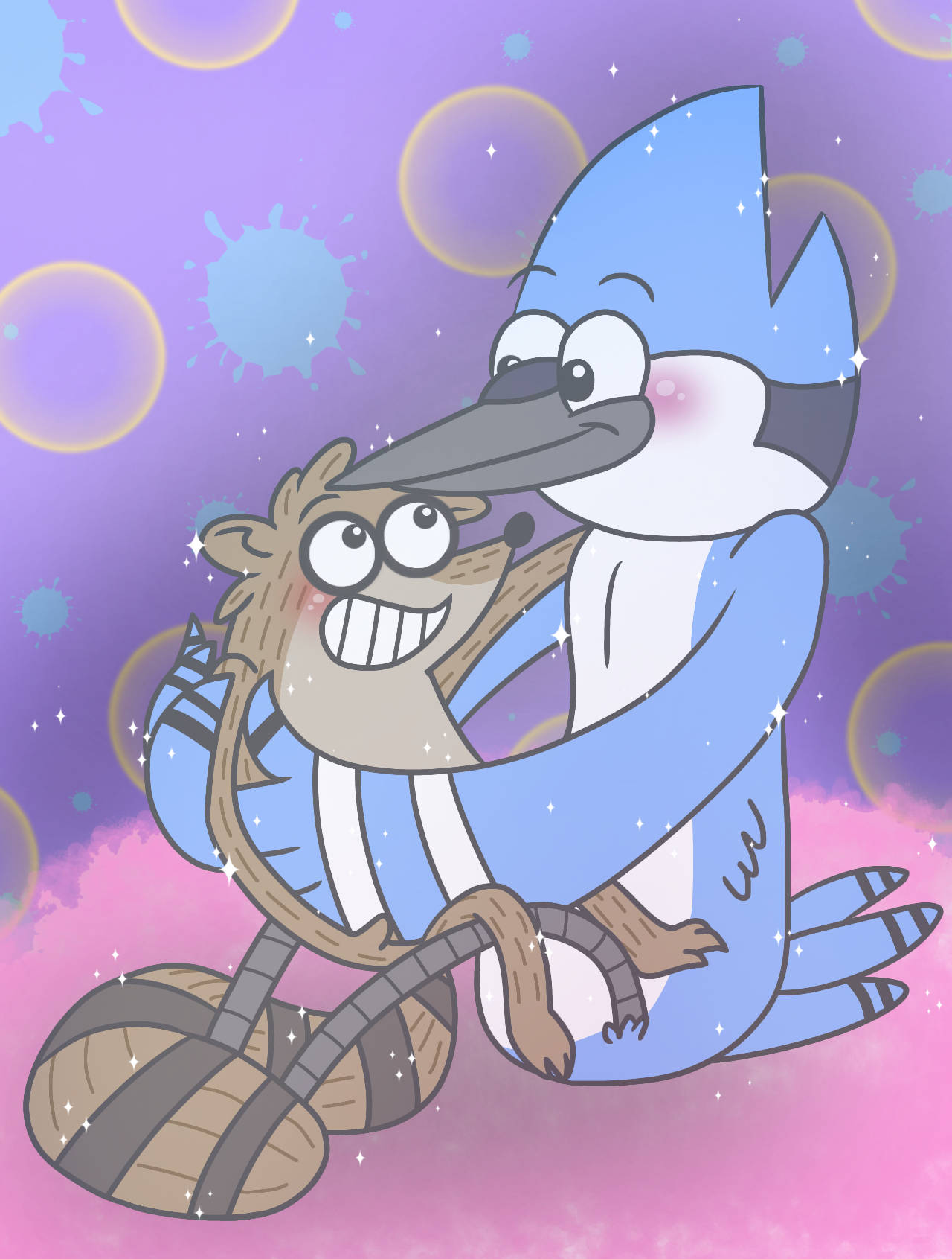 Mordecai e Ribby nella vita reale