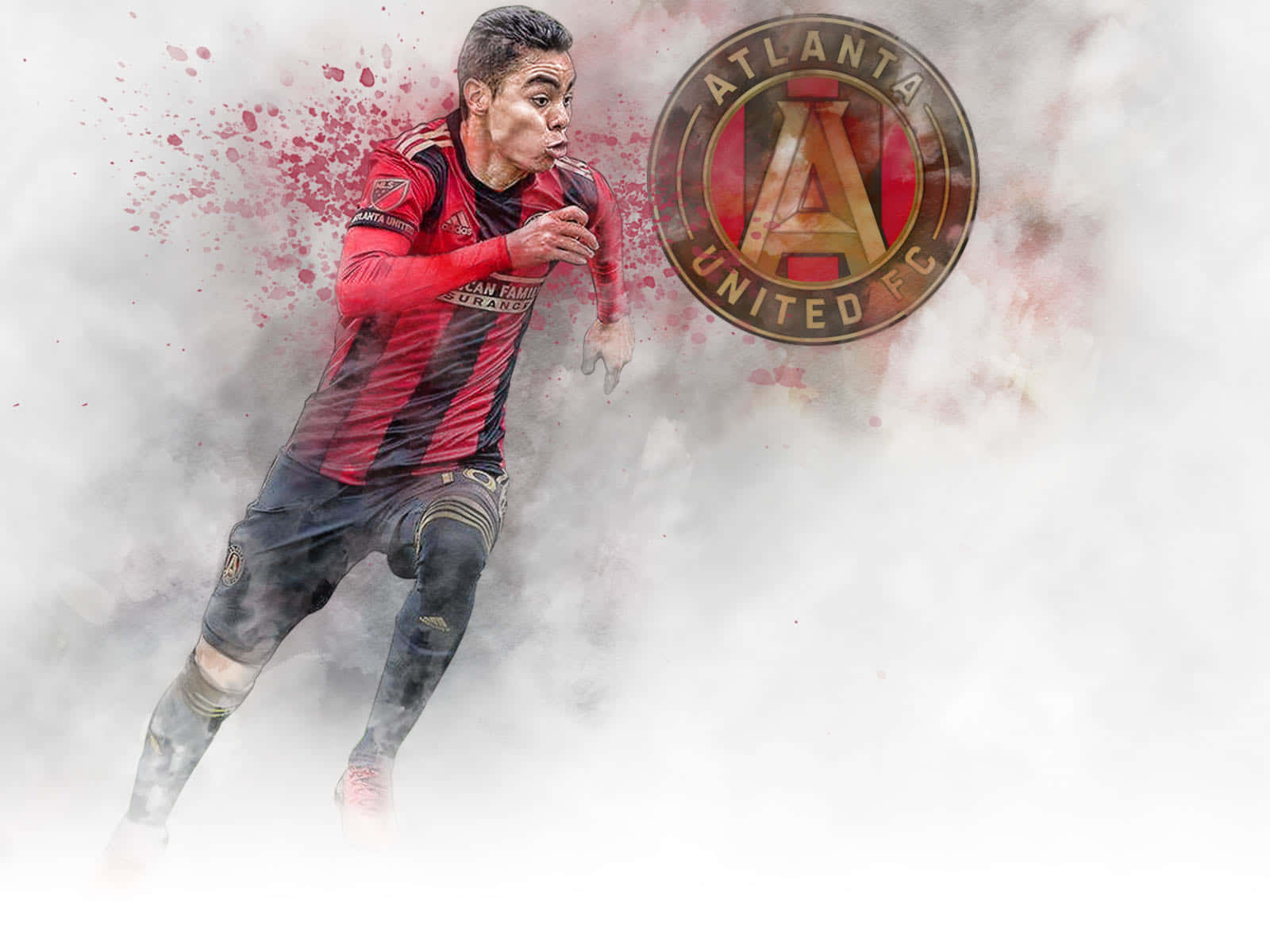 Miguel Almiron Atlanta United FC Digital Artwork Wallpaper