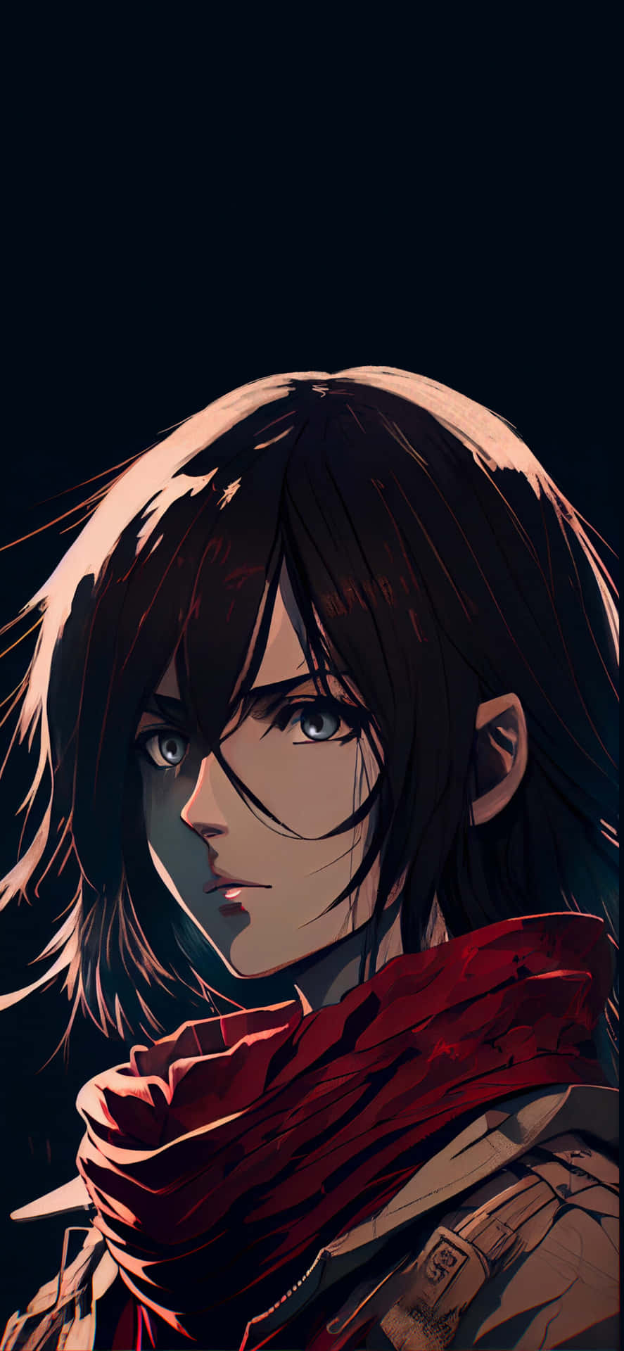 Mikasa Ackerman A O T Portrait Wallpaper