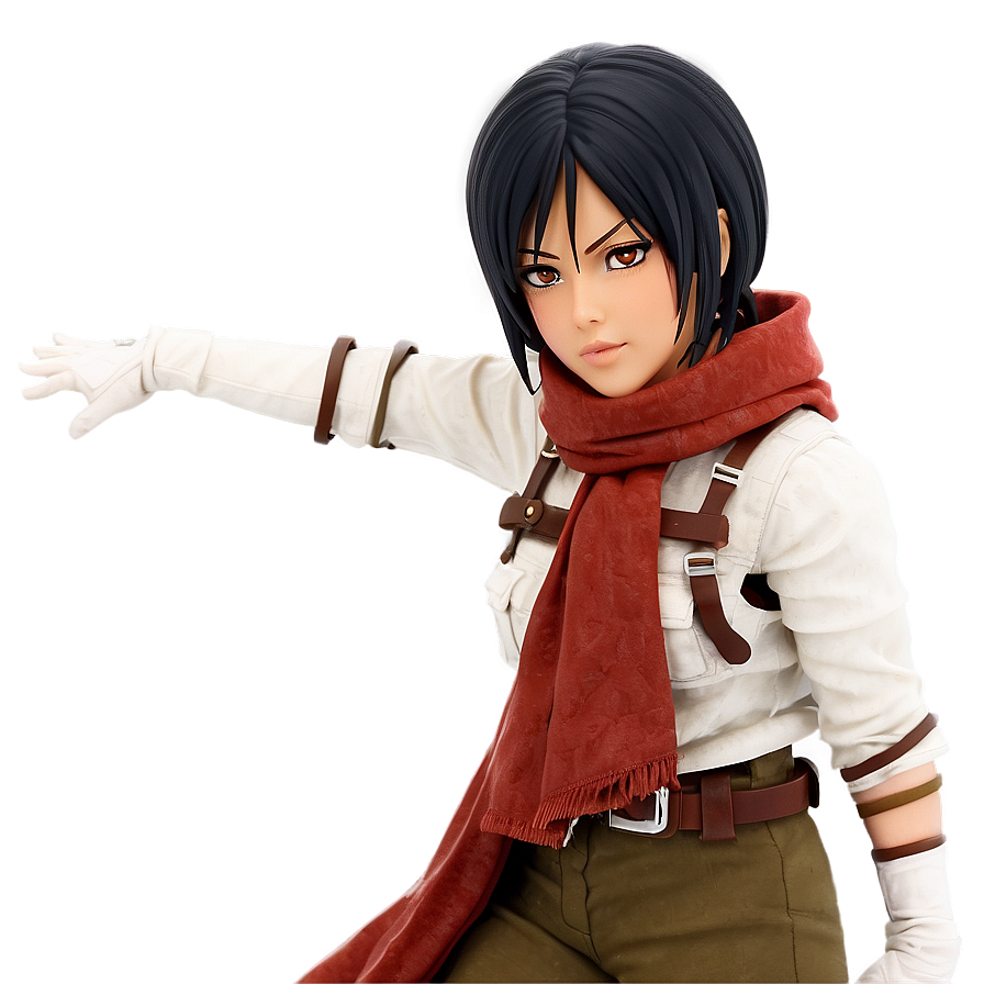 Download Mikasa Ackerman Action Pose Png 05062024 | Wallpapers.com