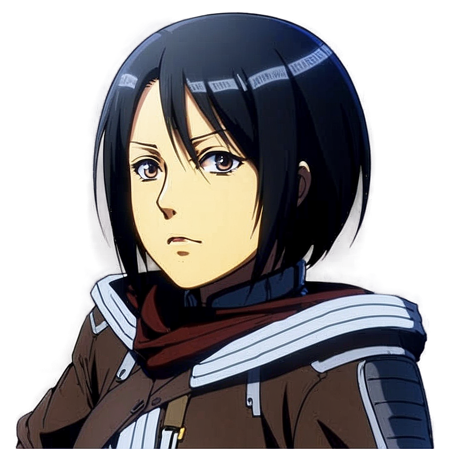 Mikasa Ackerman In Moonlight Png 06242024 PNG