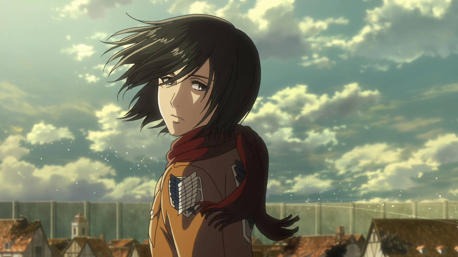 Mikasa Ackerman With The Wind Blows
