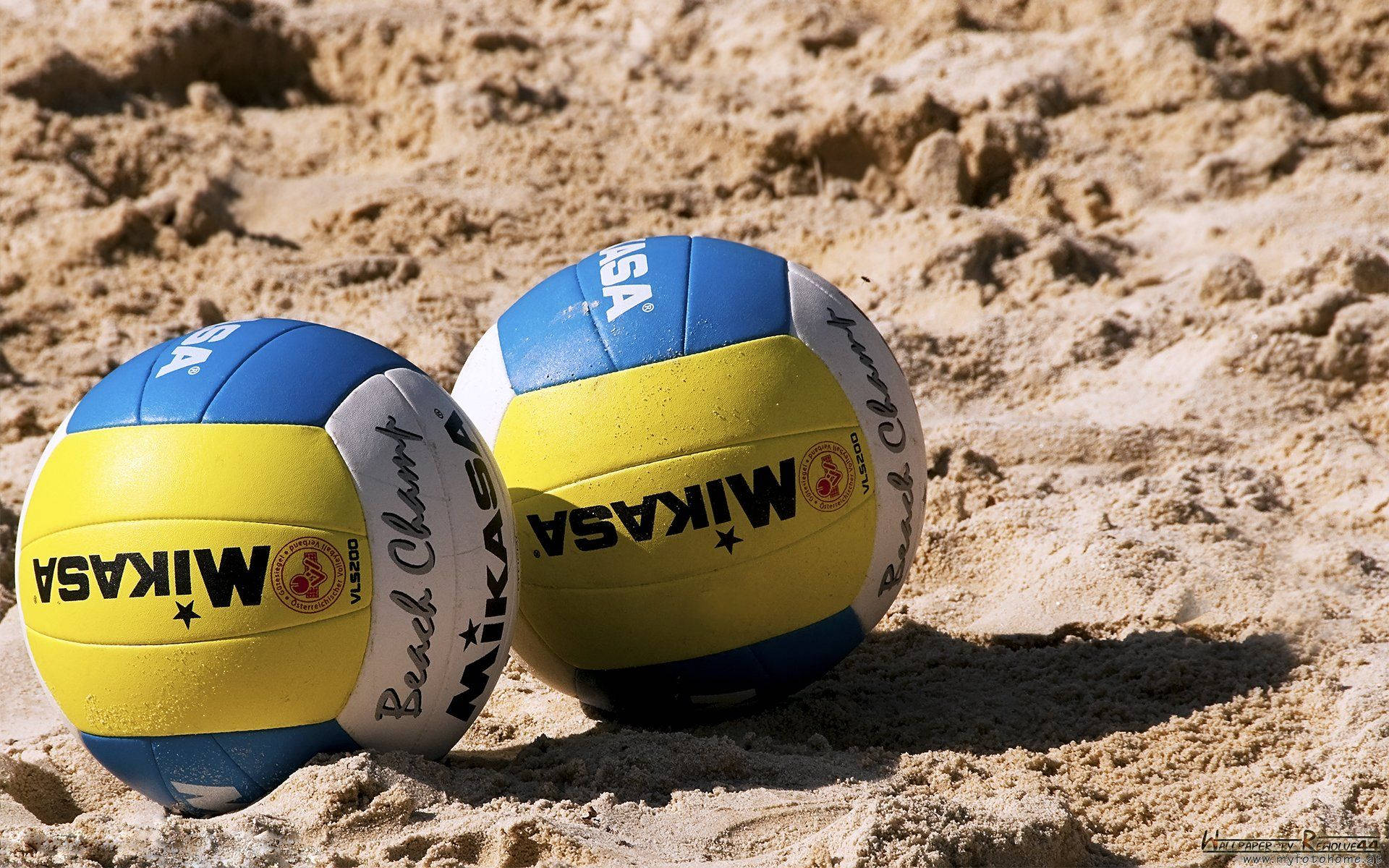 Mikasa Beach Volleyball On The Sand Wallpaper