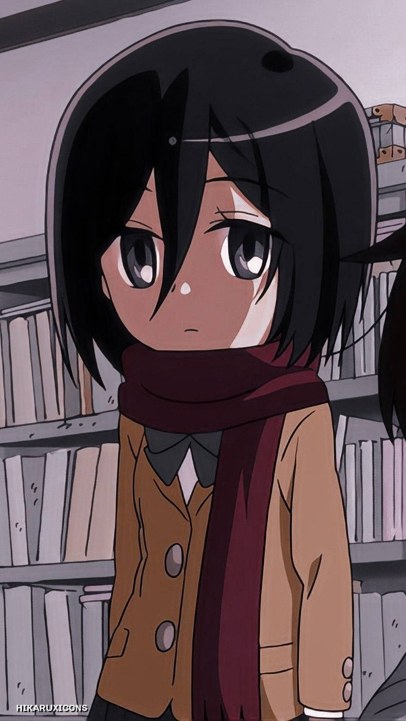 Mikasa Cute Aot Junior High Background