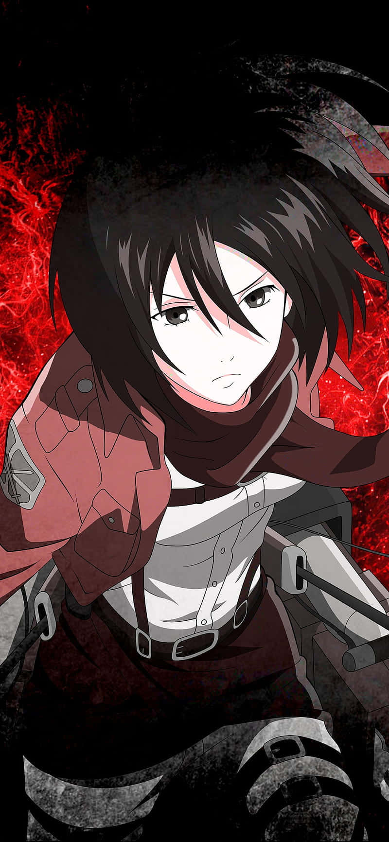 Mikasa Angreb Ansigt Pfp Wallpaper