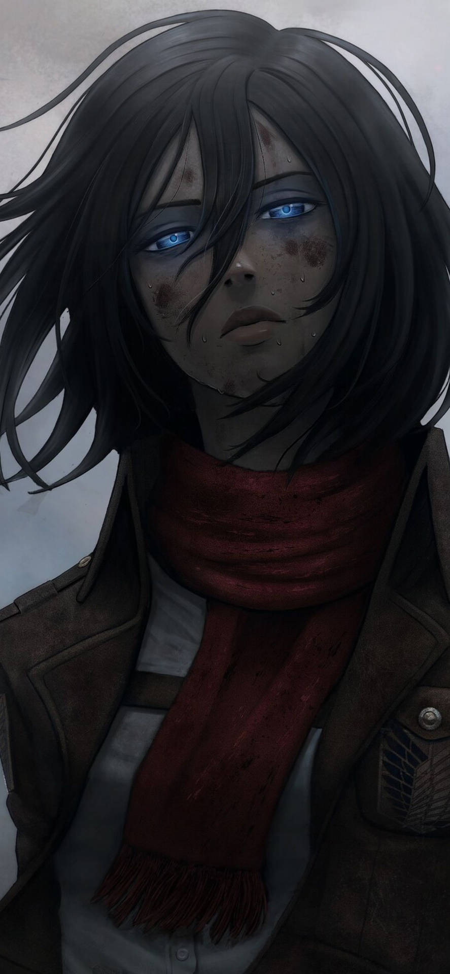 Mikasa Season 4 Blue Eyes Wallpaper