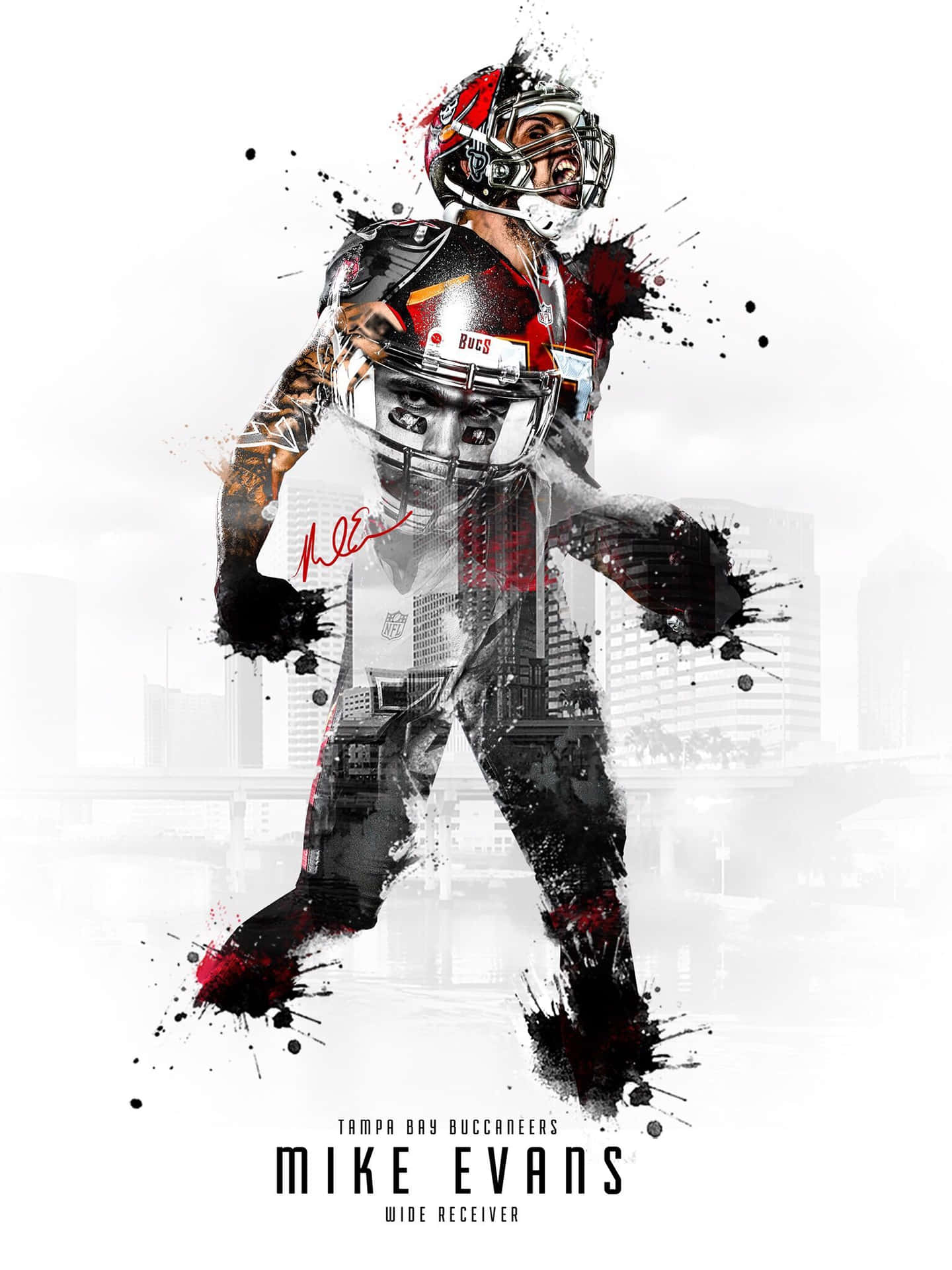 Nflwide Receiver Mike Evans Wallpaper