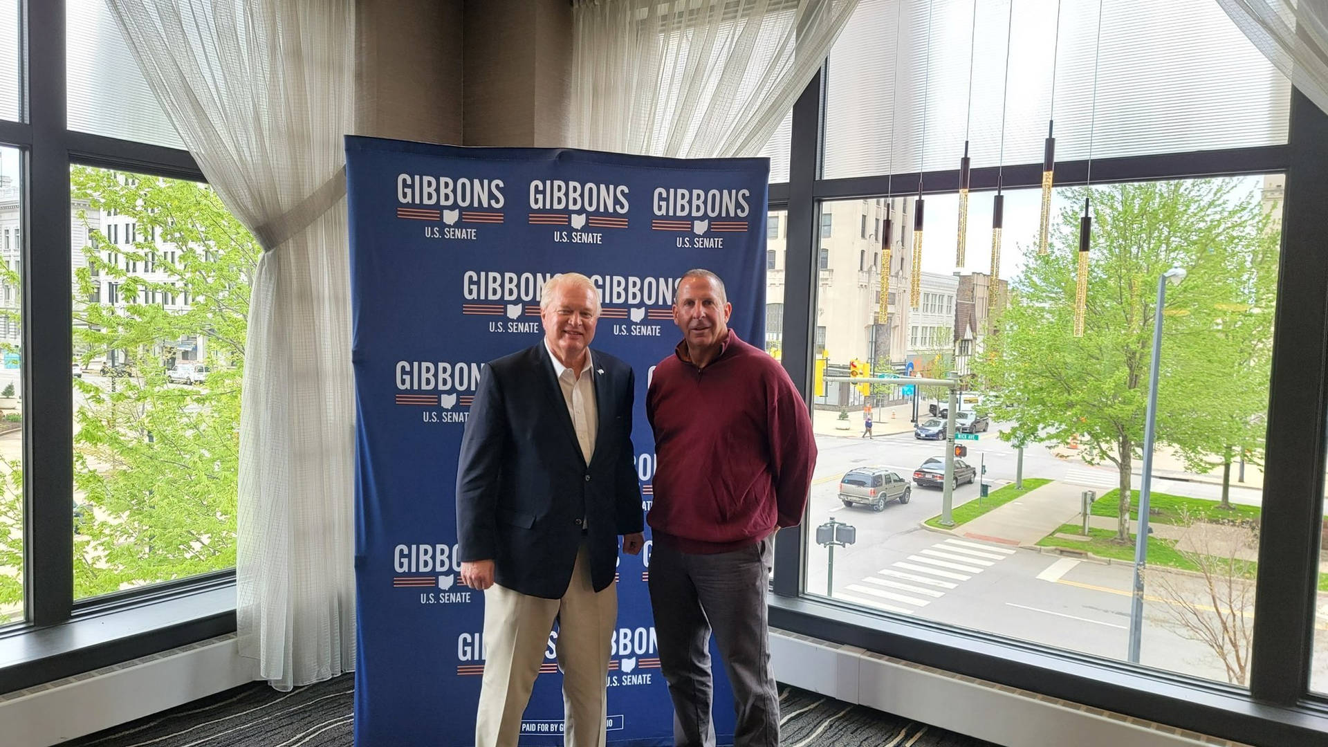 Mike Gibbons With Bo Pelini Picture