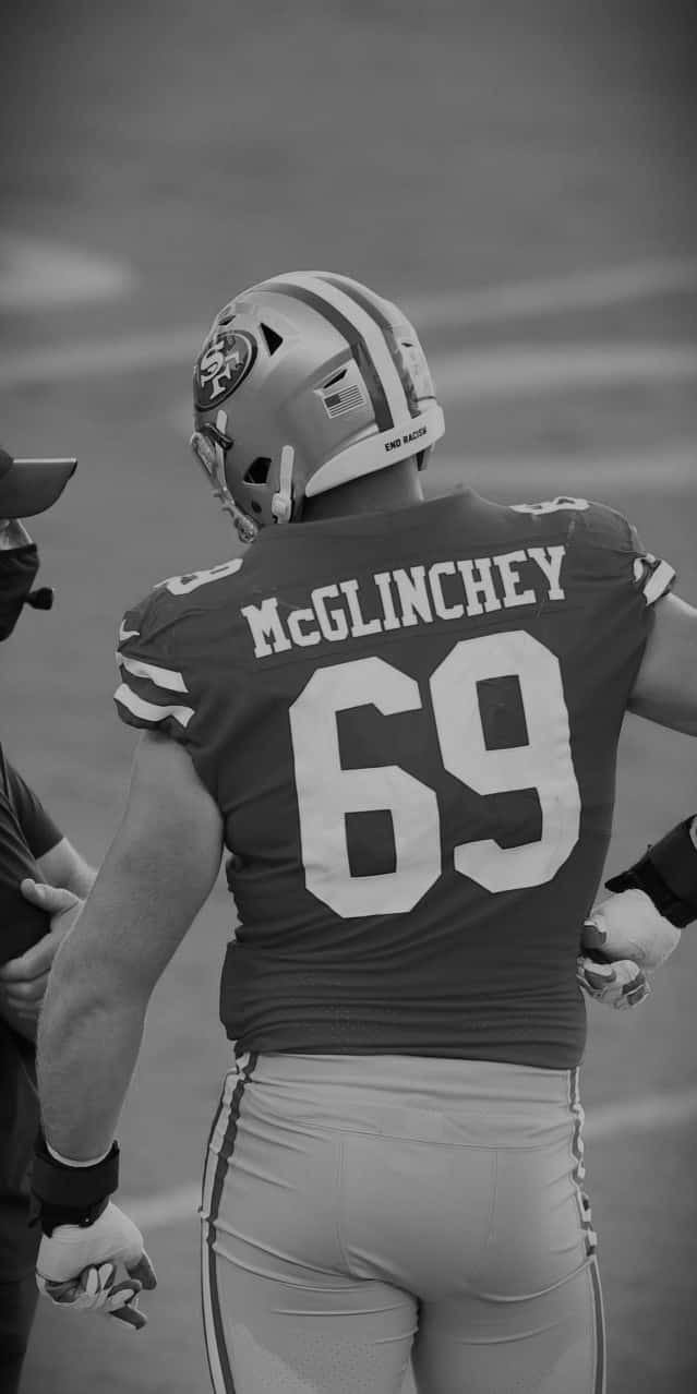 Mike Mcglinchey, San Francisco 49ers Hyökkäyslinjamies Taustakuva