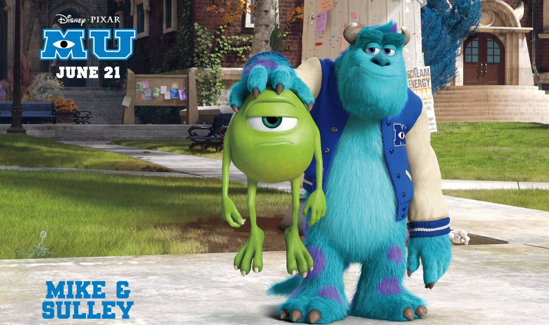 Mike & Sulley MU Poster Wallpaper