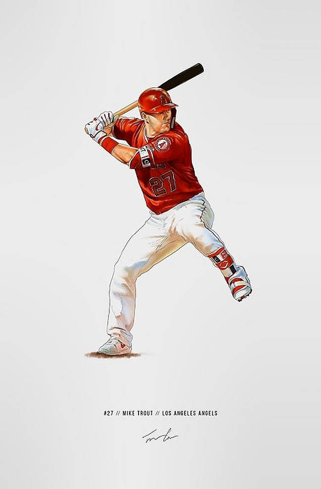 wallpaper mike trout 27