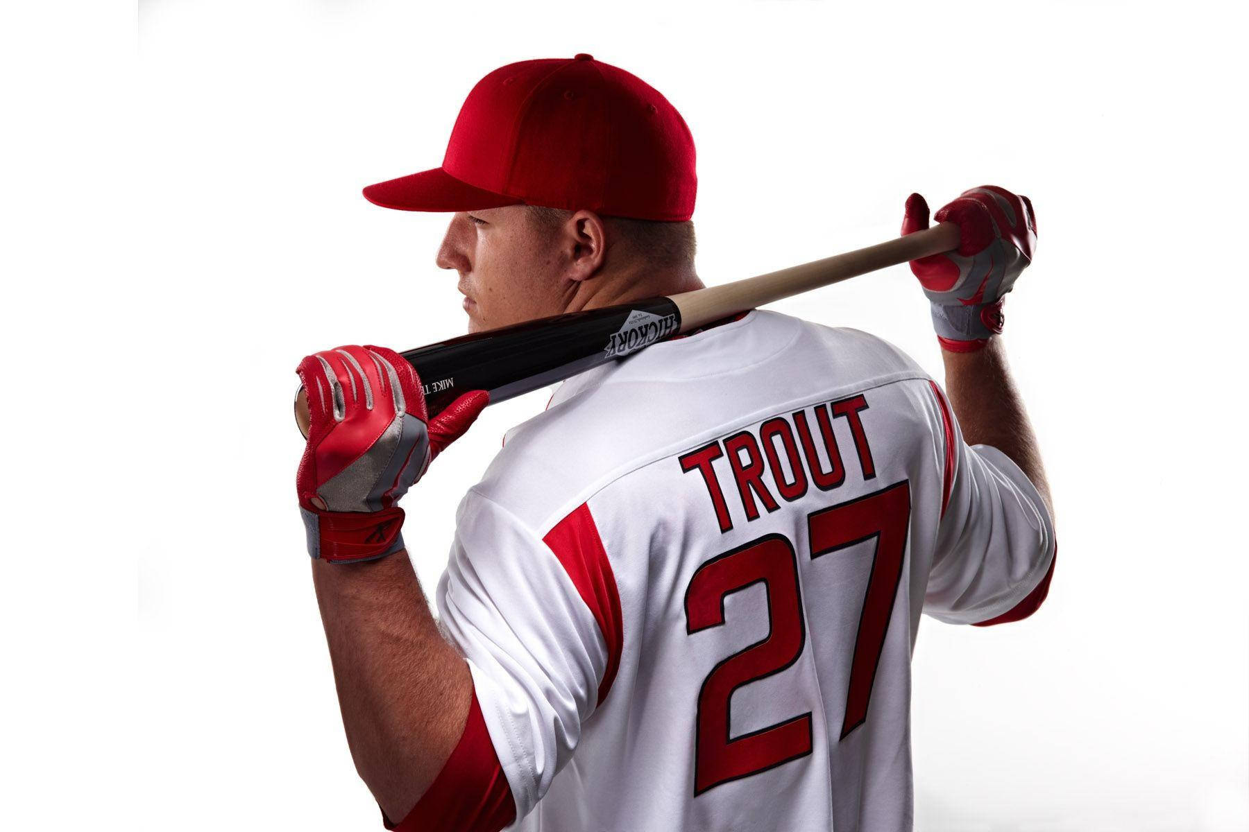 Mike Trout Hickory Baseball Bat