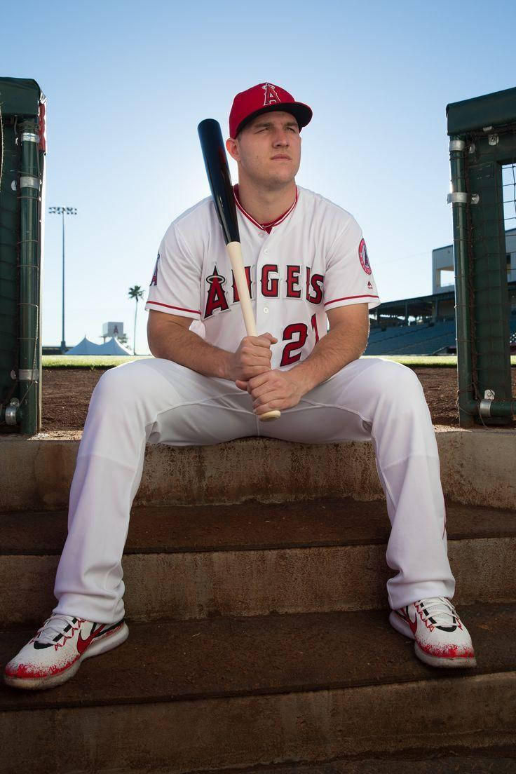 Mike Trout Of The Major League Wallpaper