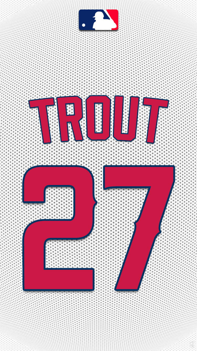 Mike Trout White Jersey