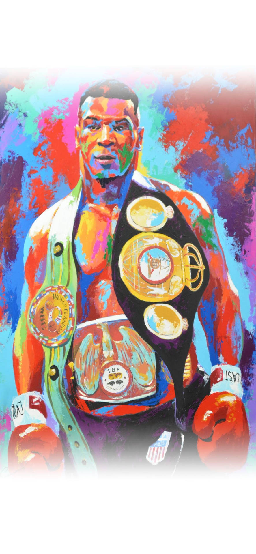 Mike Tyson 4k Colorful Painting Wallpaper