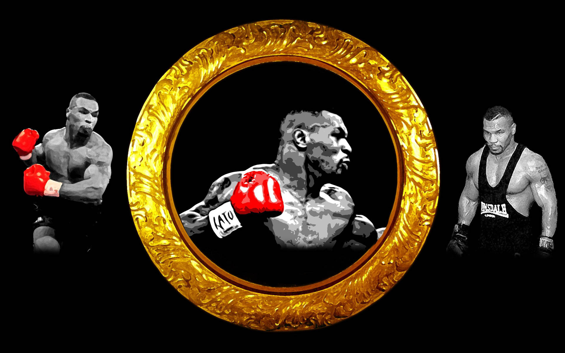 Mike Tyson 4K Gold Ring Wallpaper