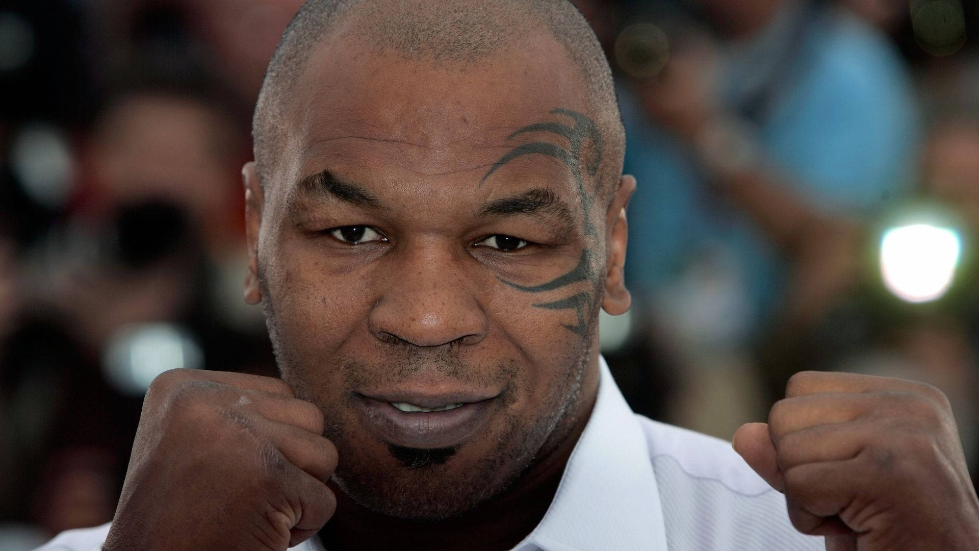 Mike Tyson Boxing Pose