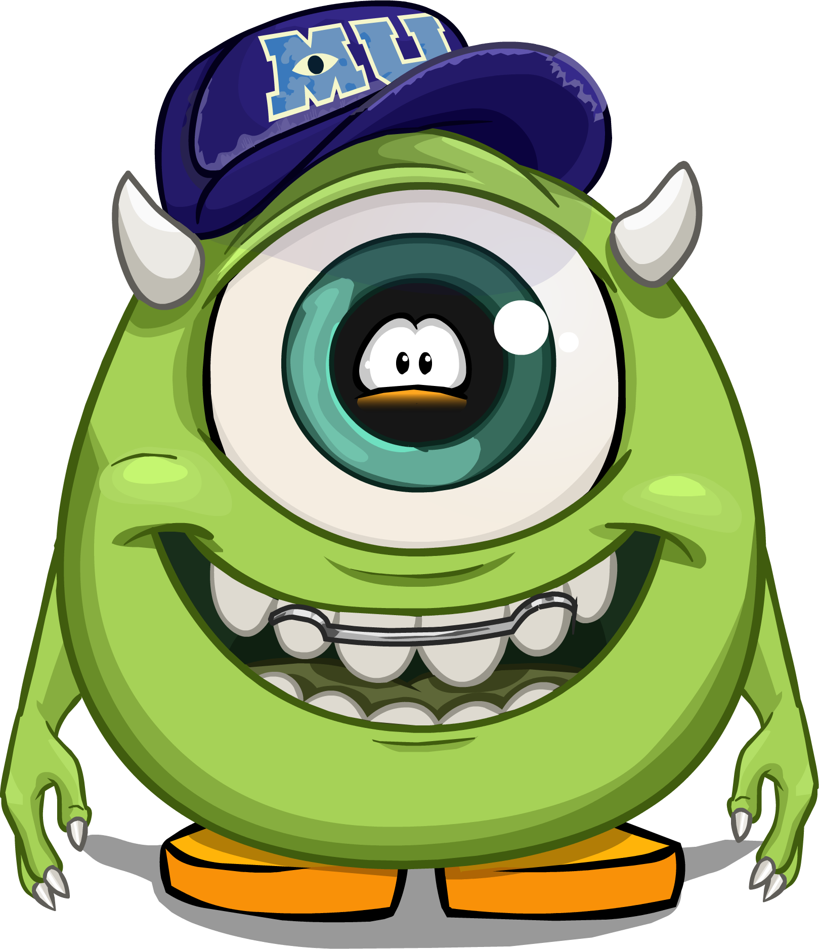 Mike Wazowski Monsters University Cap PNG