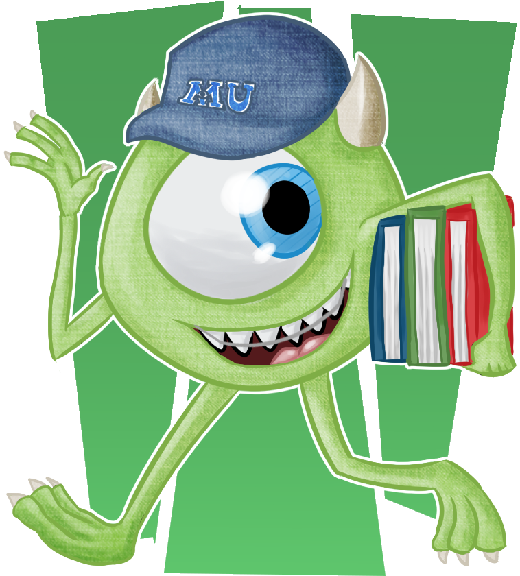 Mike Wazowski Monsters University Cap Books PNG