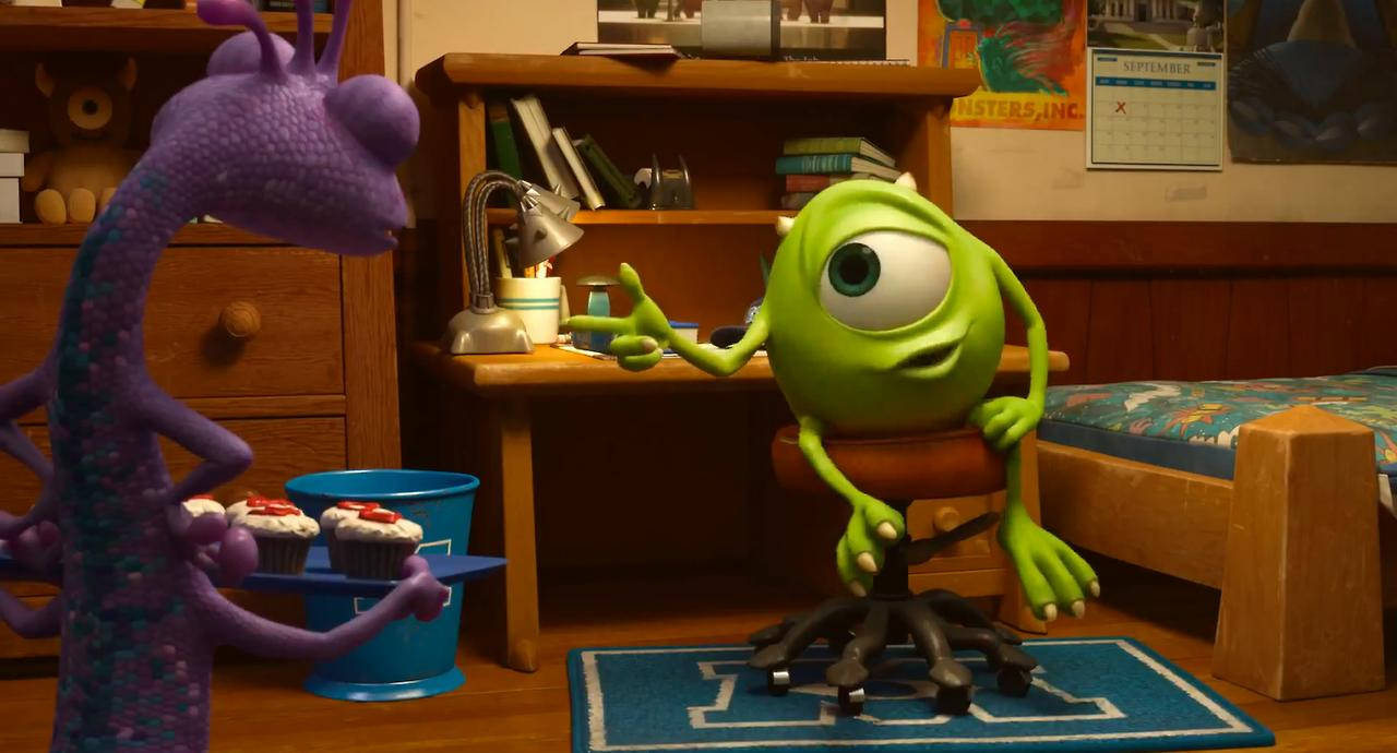 Mike Wazowski With Randall Boggs