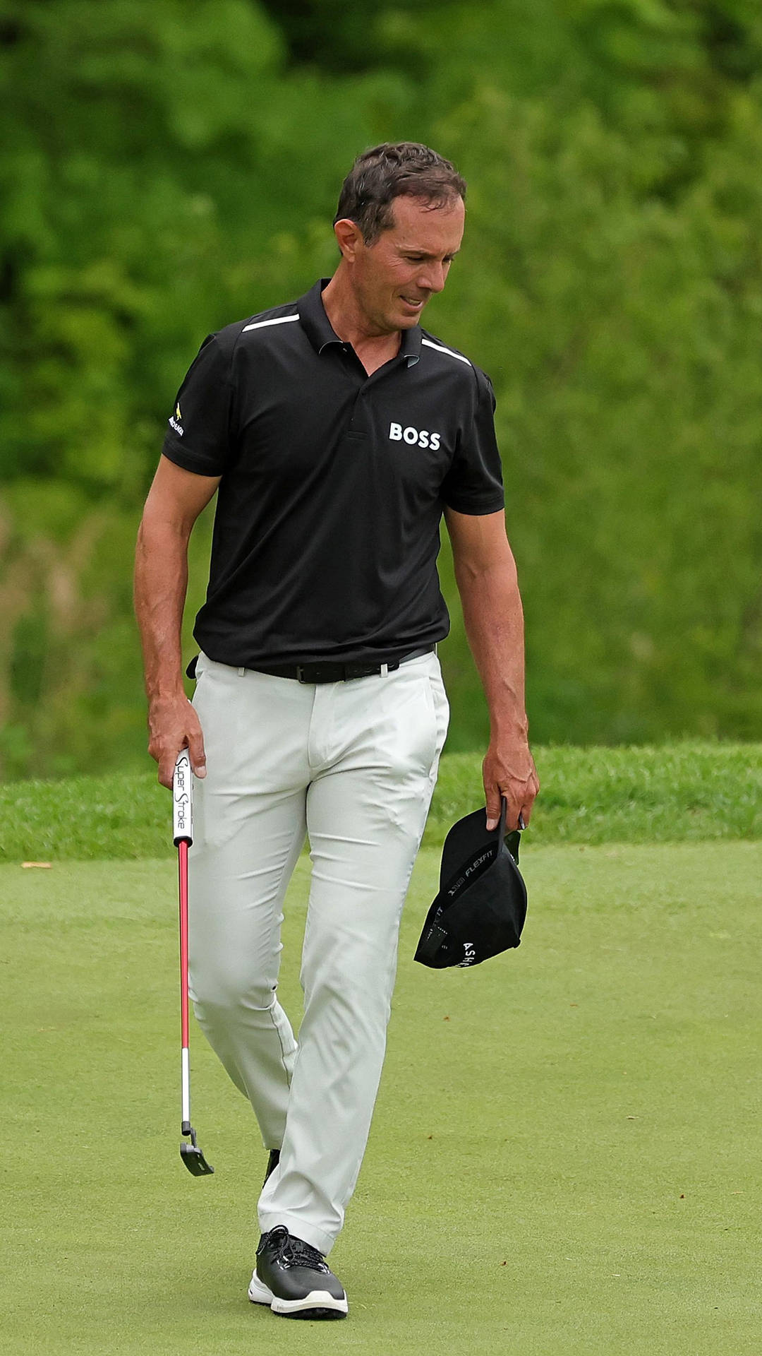 Mike Weir  Walking On Golf Course Portrait Wallpaper