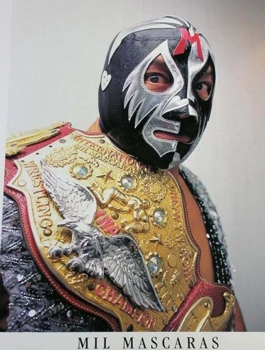 Mil Mascaras IWA World Heavyweight Champion-tapet. Wallpaper