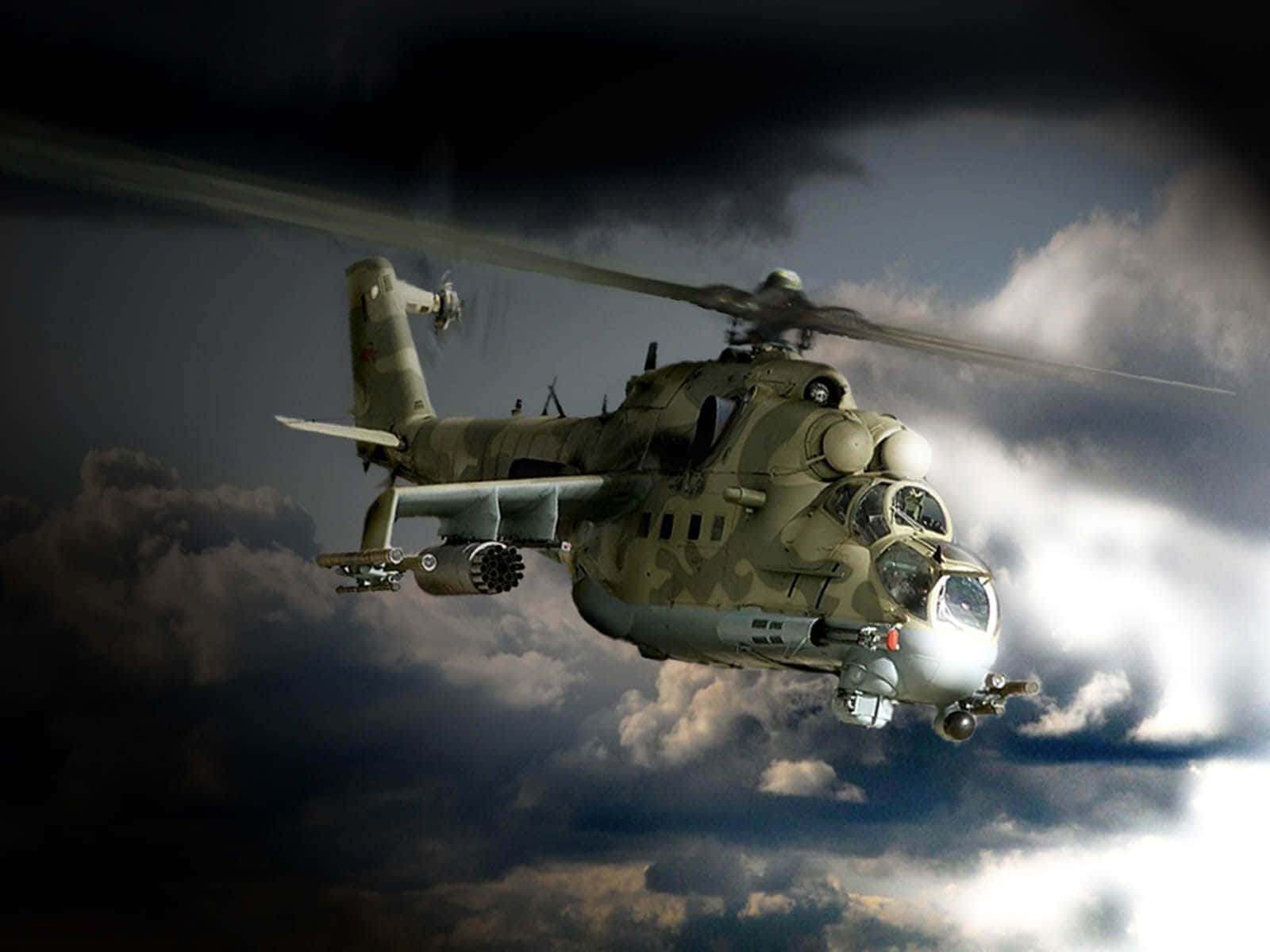 Mil Mi-24 Cool Helicopter Wallpaper