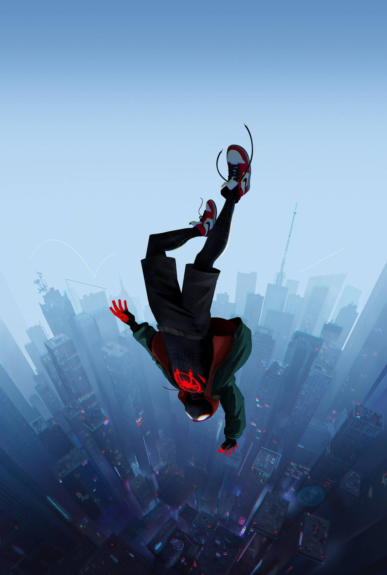 Miles Morales As Spider Man Spider Verse Wallpaper
