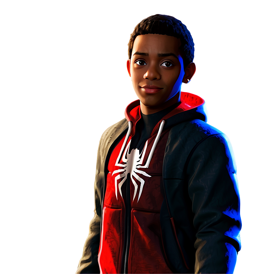 Miles Morales Comic Style Png 05032024 PNG