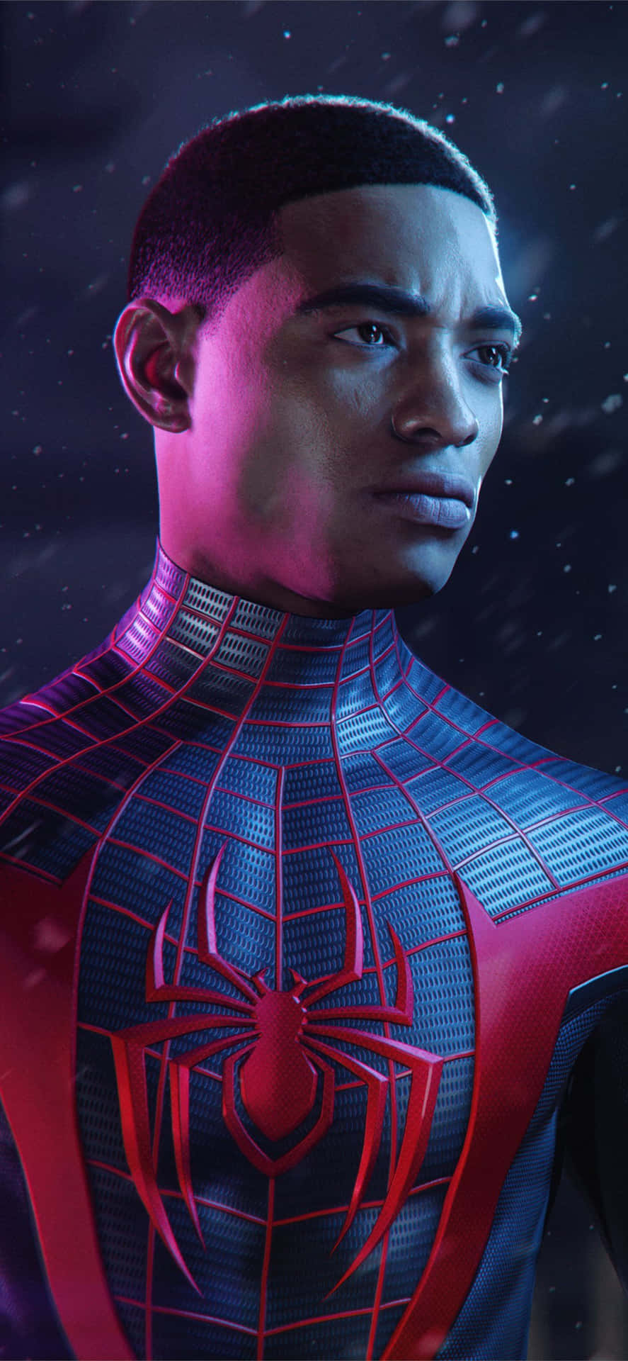 Papelde Parede Para Iphone Do Jogo Marvel Spider Man Miles Morales. Papel de Parede