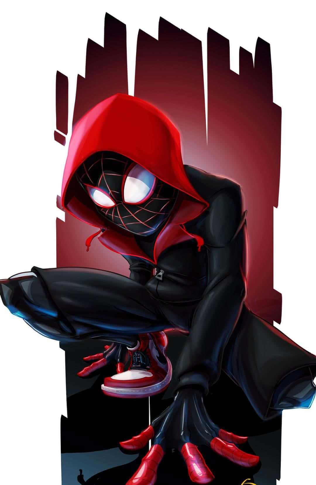 Marvel Spider Man Miles Morales Iphone Digital Art Background