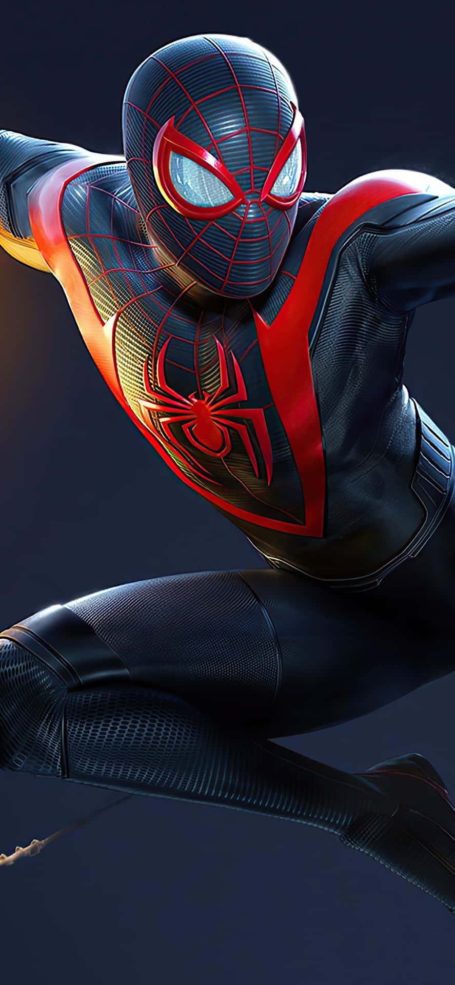 Keep your touch on the Marvel-ous Miles Morales with this awesome iPhone wallpaper Wallpaper