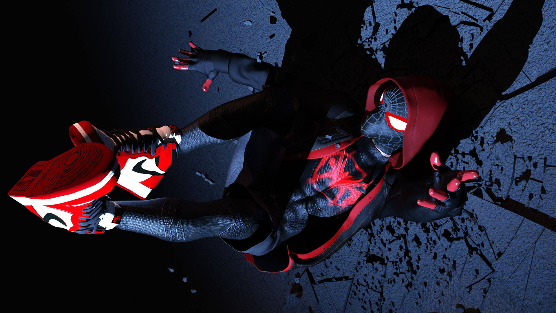 Miles Morales Ready for Action Wallpaper