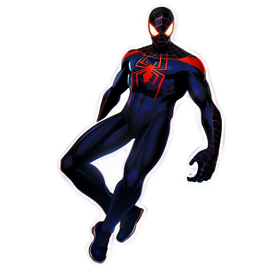 Miles Morales Silhouette Png 05032024 PNG